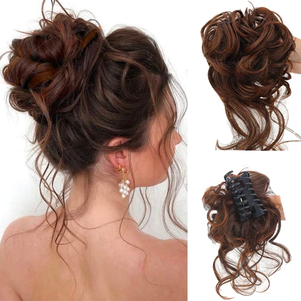 Loopybun Clip-in Curly Hair Bun Piece