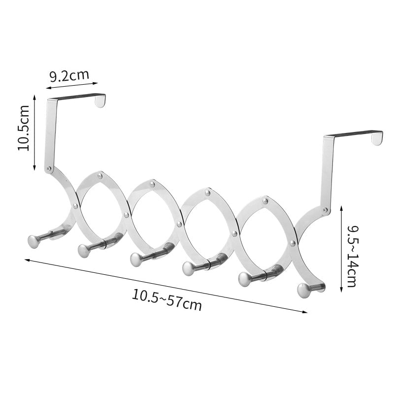 Hookit Retractable Metal Coat Hanger