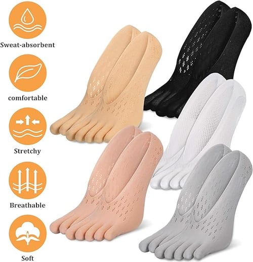 Freetoe Ultra-Thin Five-Toe Breathable Socks | Set of 5 Pairs