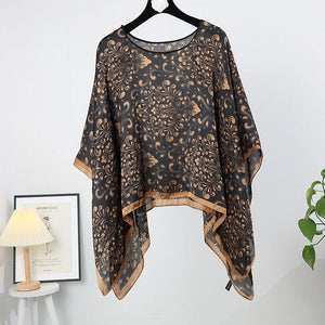 Dalilah Versatile Poncho Pullover Shawl