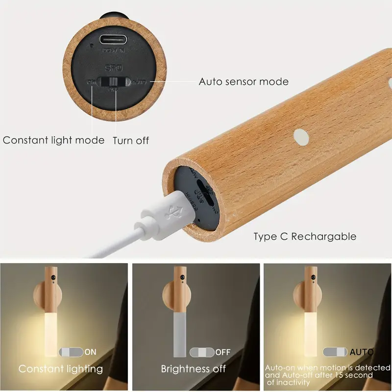 Hangbeam Intelligent Wooden Magnetic Wall Lamp | BUY 1 GET 1 FREE (2PCS)