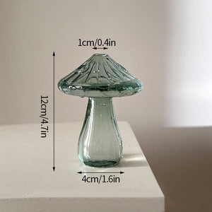 Fungglass Cactus & Mushroom Transparent Glass Vases