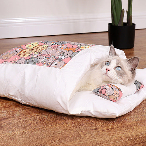 Floofy Kawaii Cat Bed House