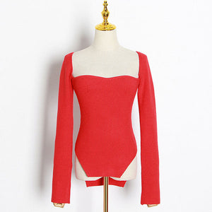 Ayesha Loose V-Neck Knitted Pullover