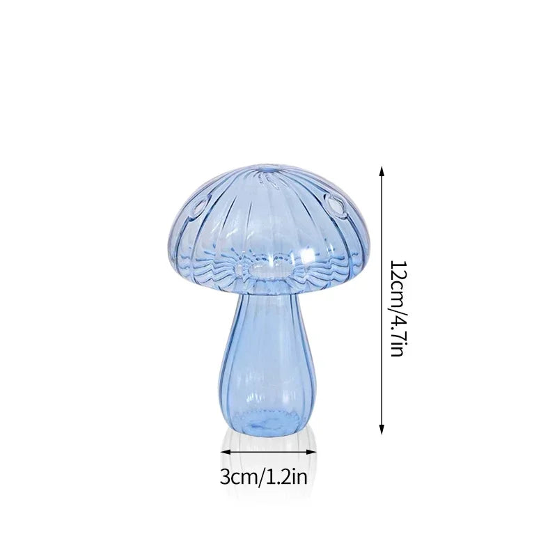 Fungglass Cactus & Mushroom Transparent Glass Vases