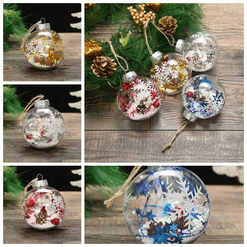 Sphereflake Snowflake Christmas Balls | Set of 4