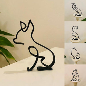 CanineArt™ Metal Dog & Cat Sculptures