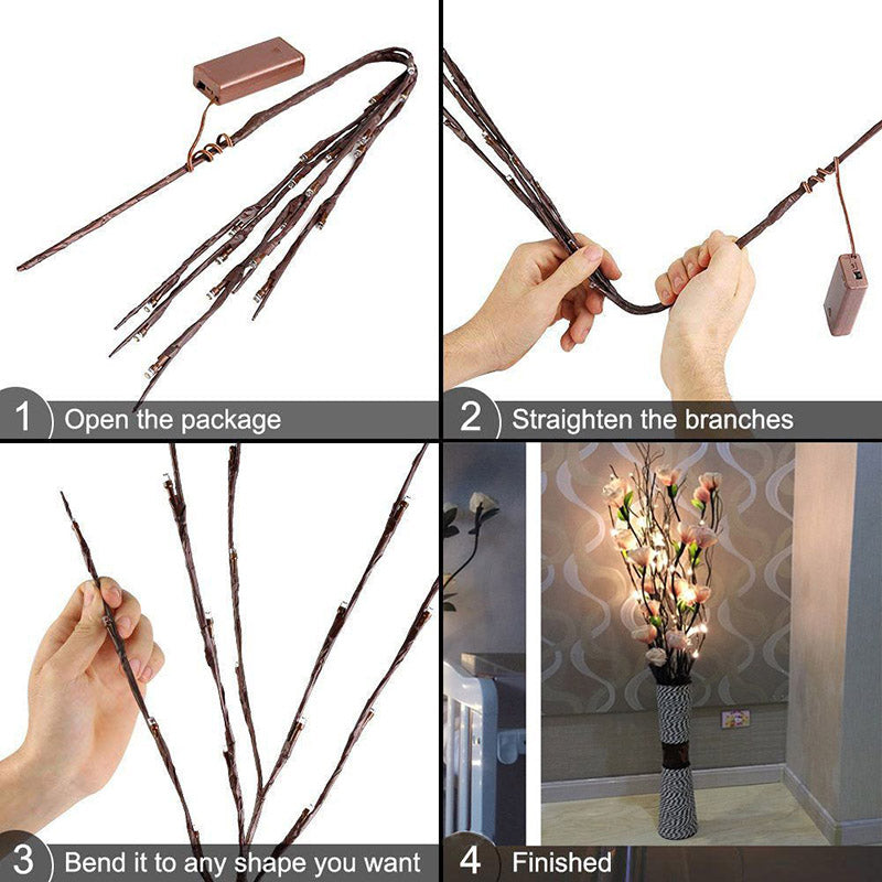 Willuminate 20-Bulb LED Willow Branch Lamp | BUY 1 GET 1 FREE (2PCS)