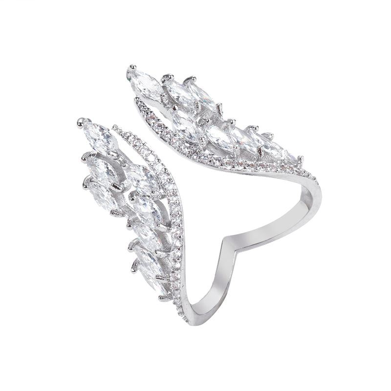 Diamondaze Luxury Crystal Wings Bracelet & Ring