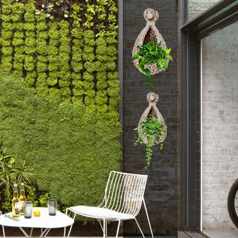 Folkpots Boho Hanging Wall Planters | BUY 1 GET 1 FREE (2PCS)