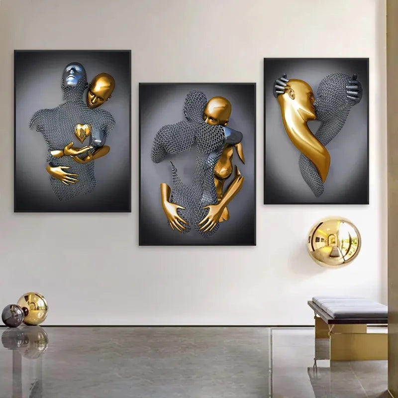 Artizone™ Silver Canvas Paintings