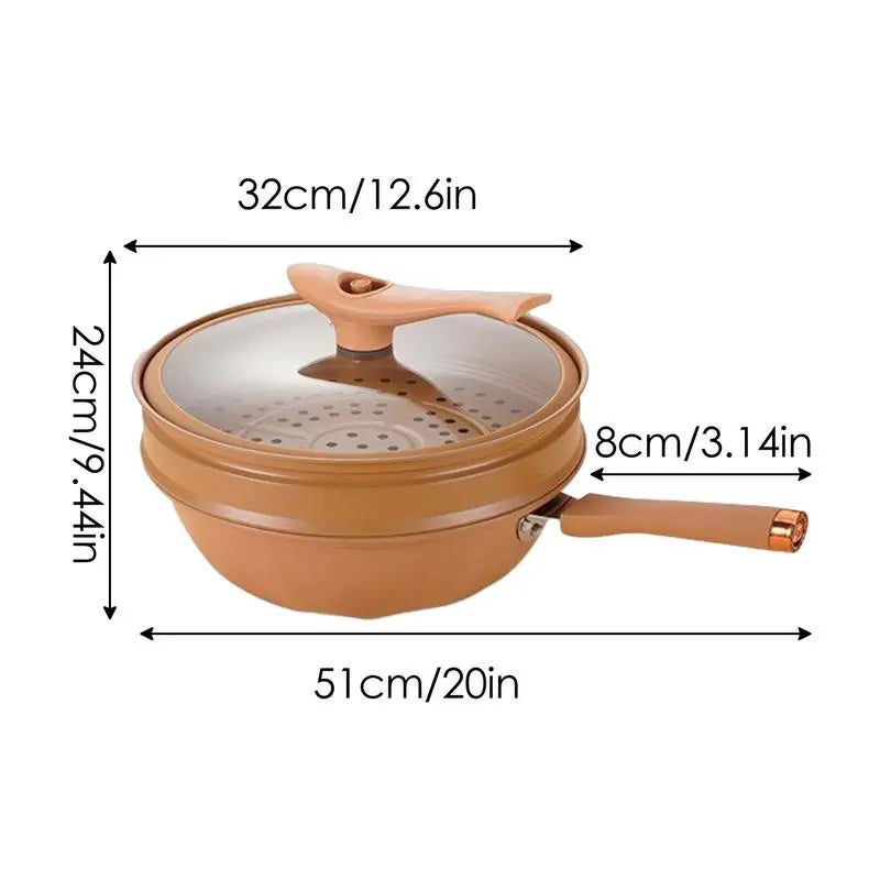 50% OFF | Frywok Multifunctional Non-Stick Wok