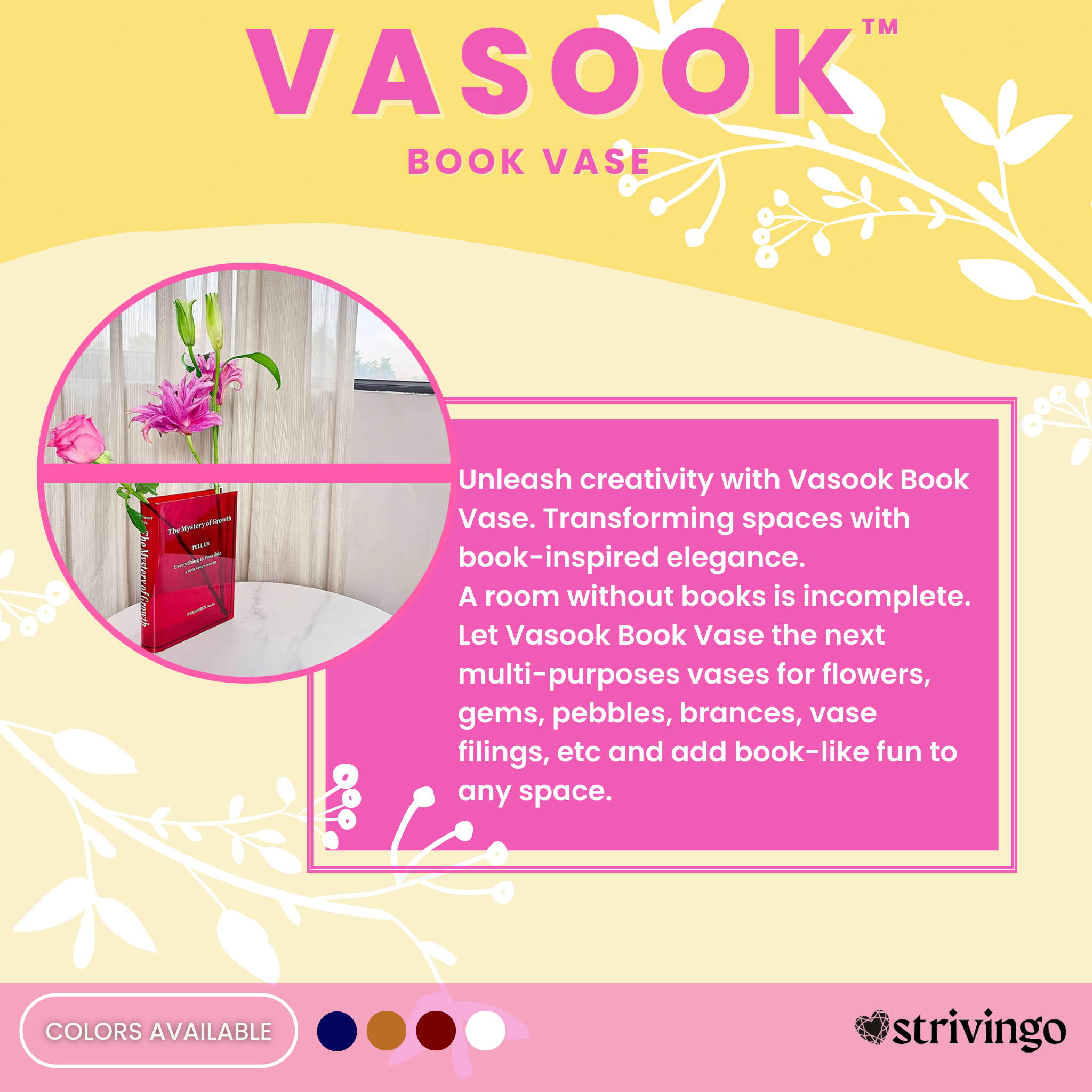 Vasook™ Book Vase | BUY 1 GET 2!