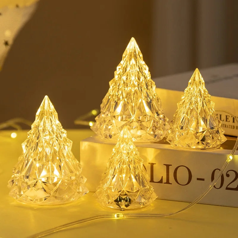 Brightree Crystal Christmas Trees | Set of 5