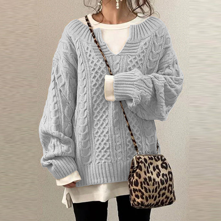 Bella Women's Retro Knit Pullover Sweater