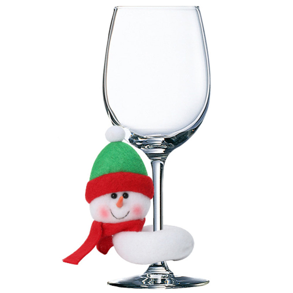 Glassip Christmas Decorative Wine Glass Charms | Set of 3