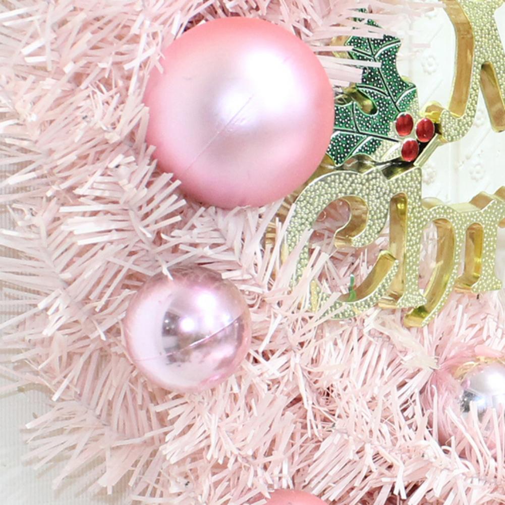 Hoopink 12/16 Inch Pink Christmas Wreath