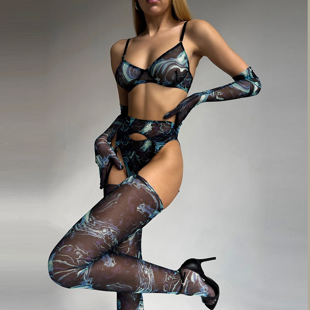 Erocurves™ Tie Dye Lingerie for Ladies