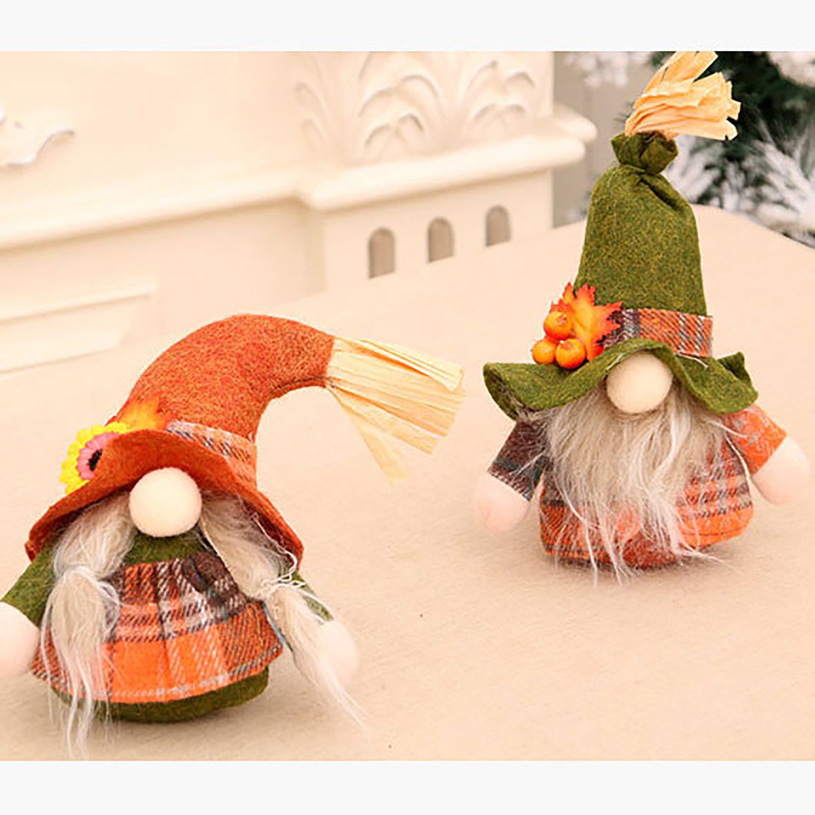 Gnomease Set of 2 Christmas Plush Gnomes