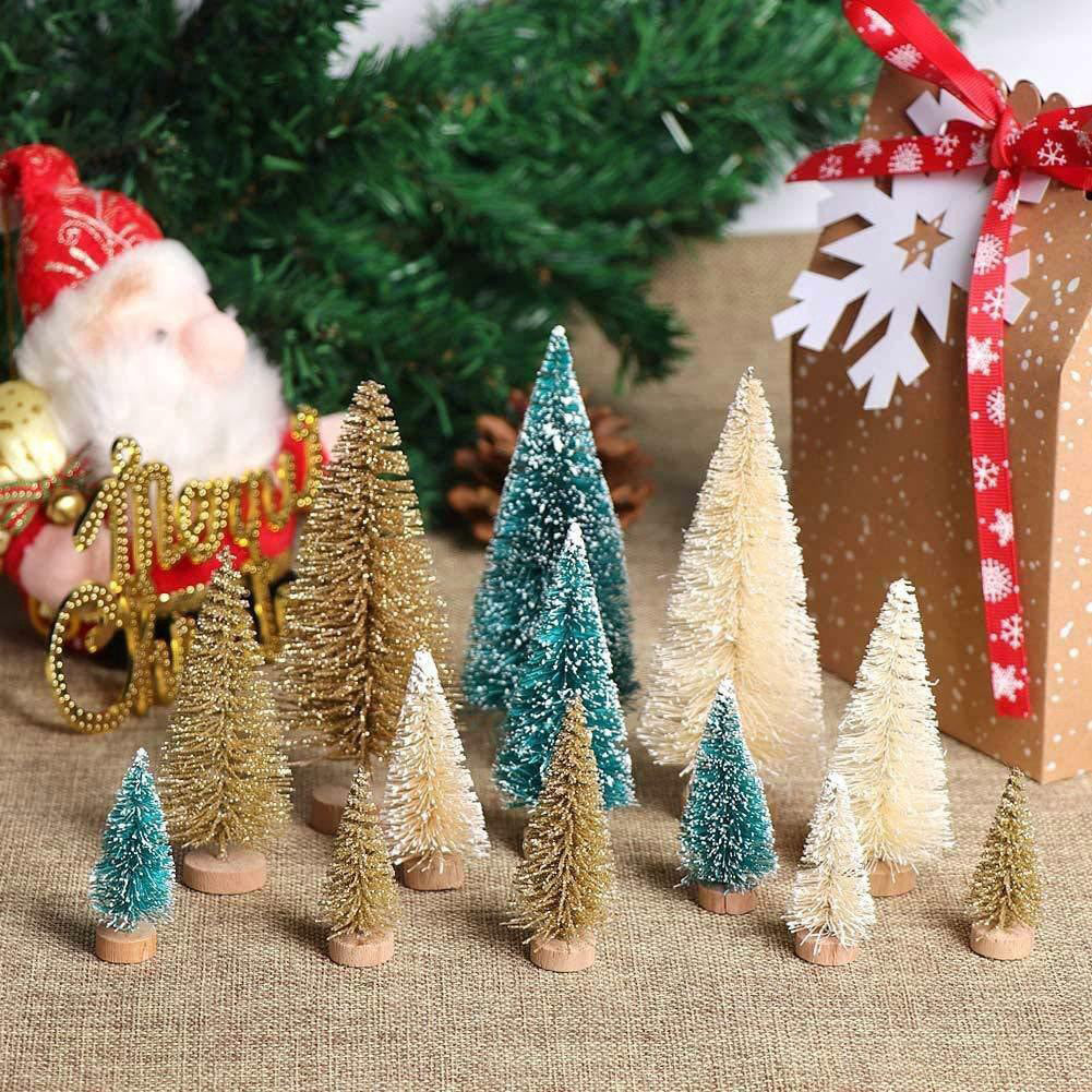 Miniatree Set of 3 Mini Christmas Trees (1.8-5 inches)