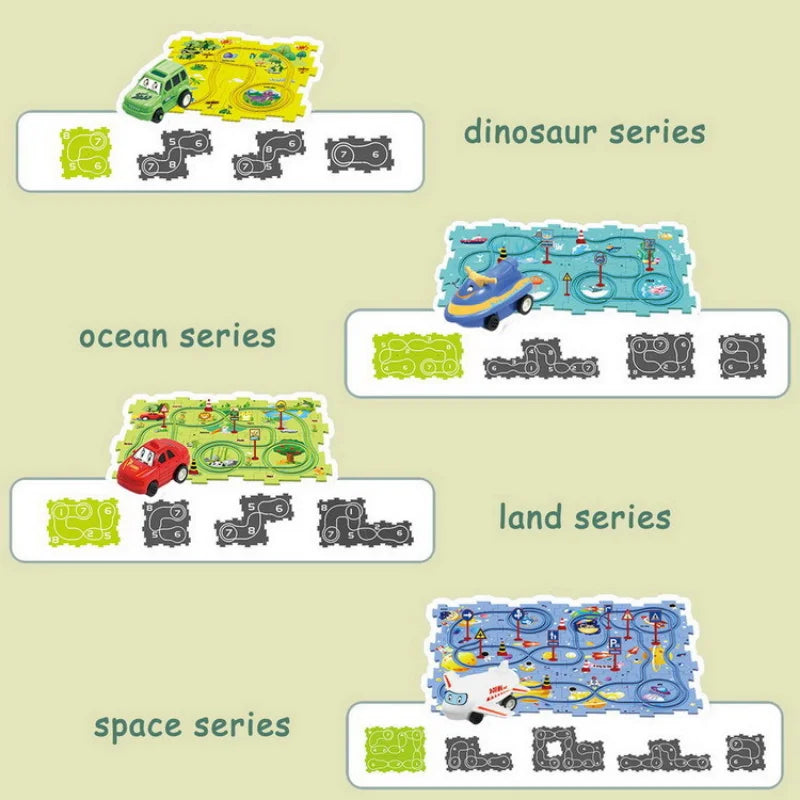 Carmaze Puzzle Track Car Play Set
