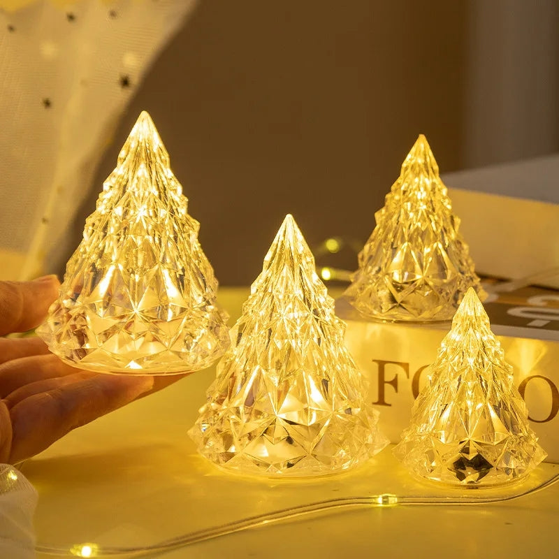 Brightree Crystal Christmas Trees | Set of 5