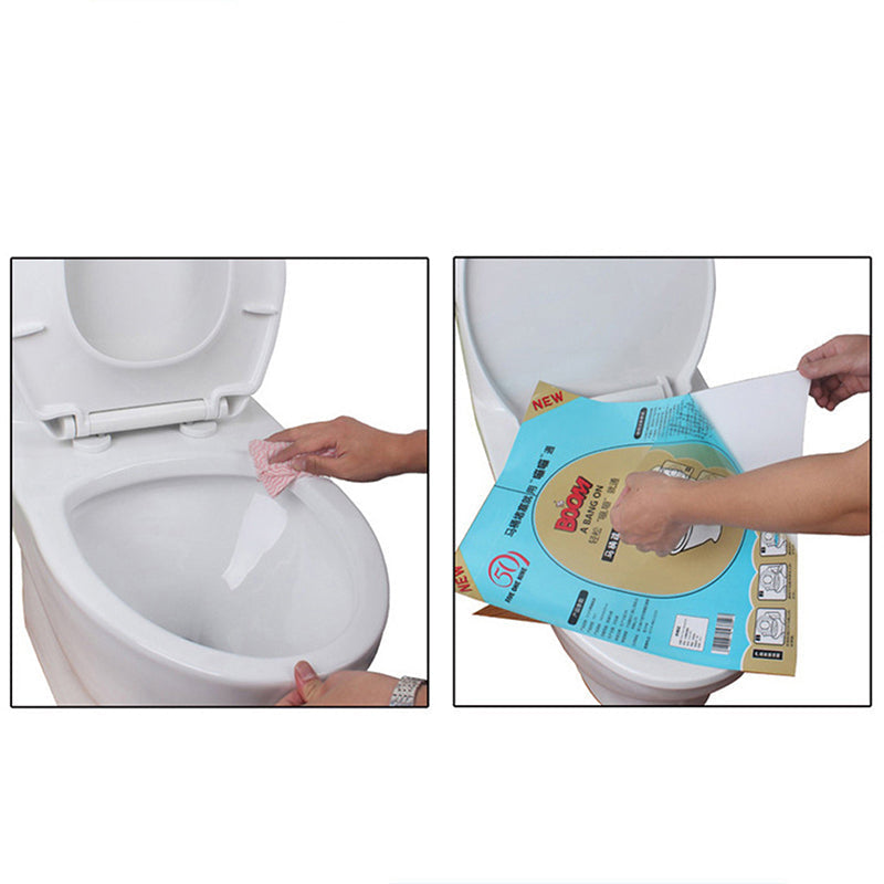 Pressureflush Set of 3 Disposable Plastic Toilet Unclogging Stickers