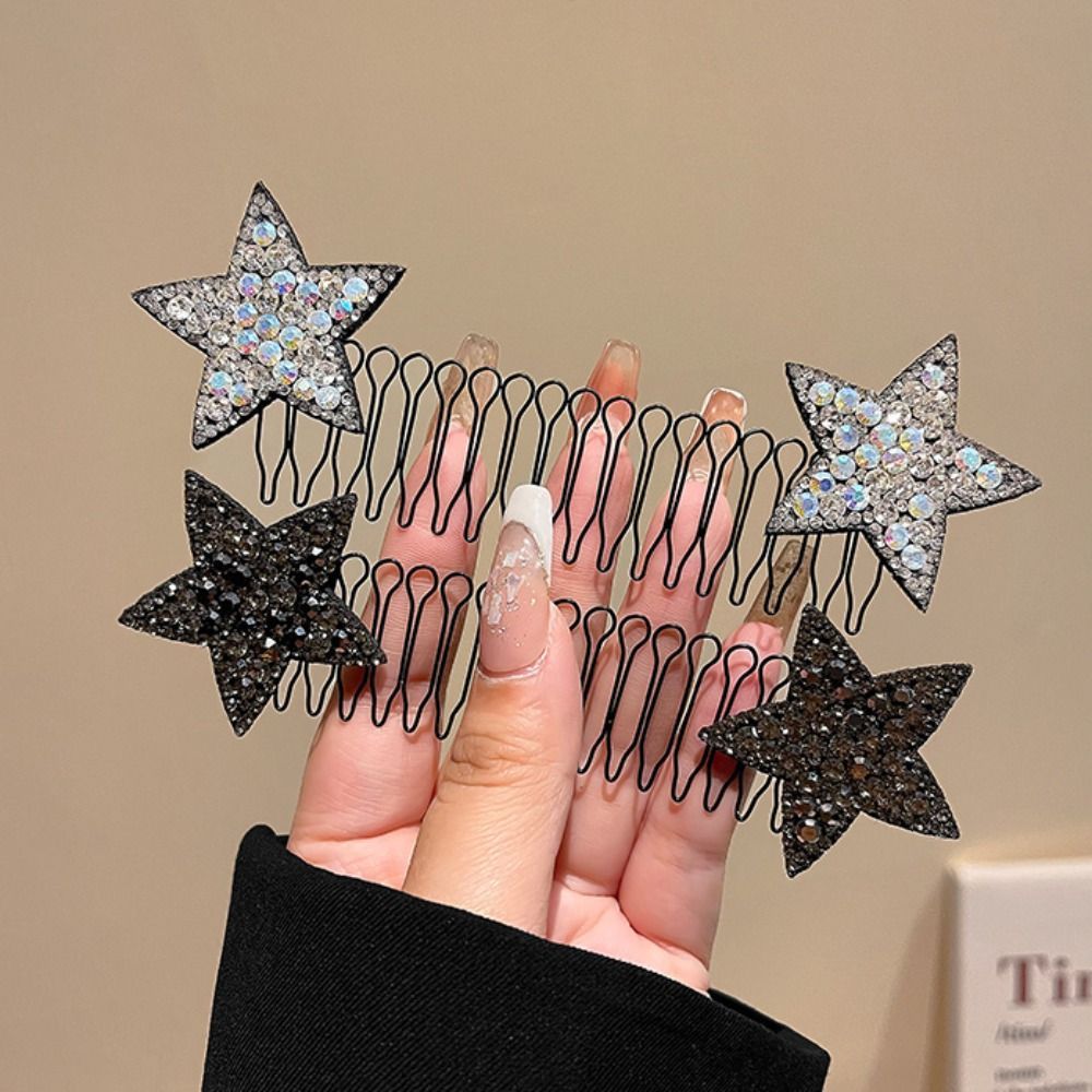 Sparklocs Rhinestone U-Shape Hair Styling Comb | Set of 5