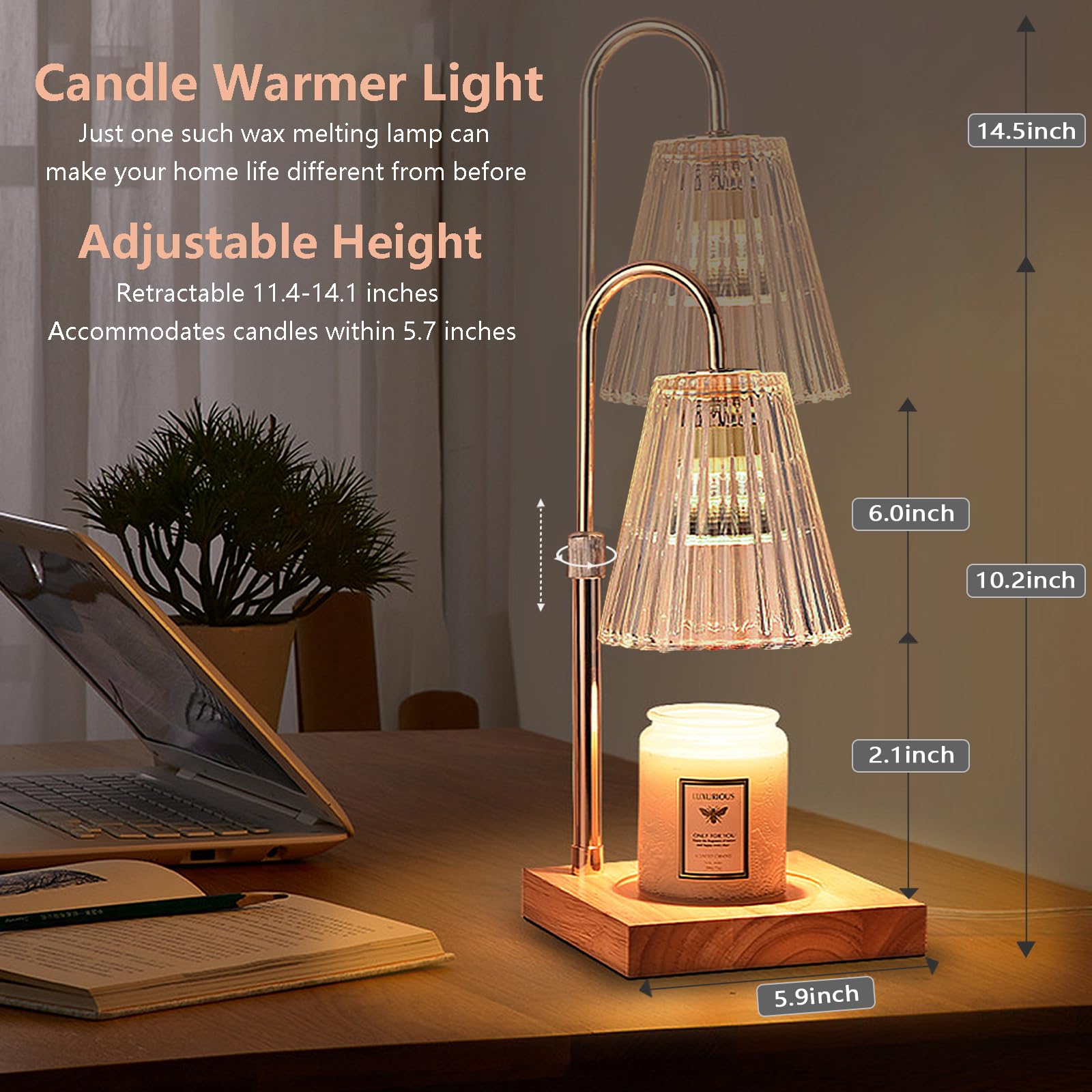 Crystaleaze Crystal Candle Warmer Lamp