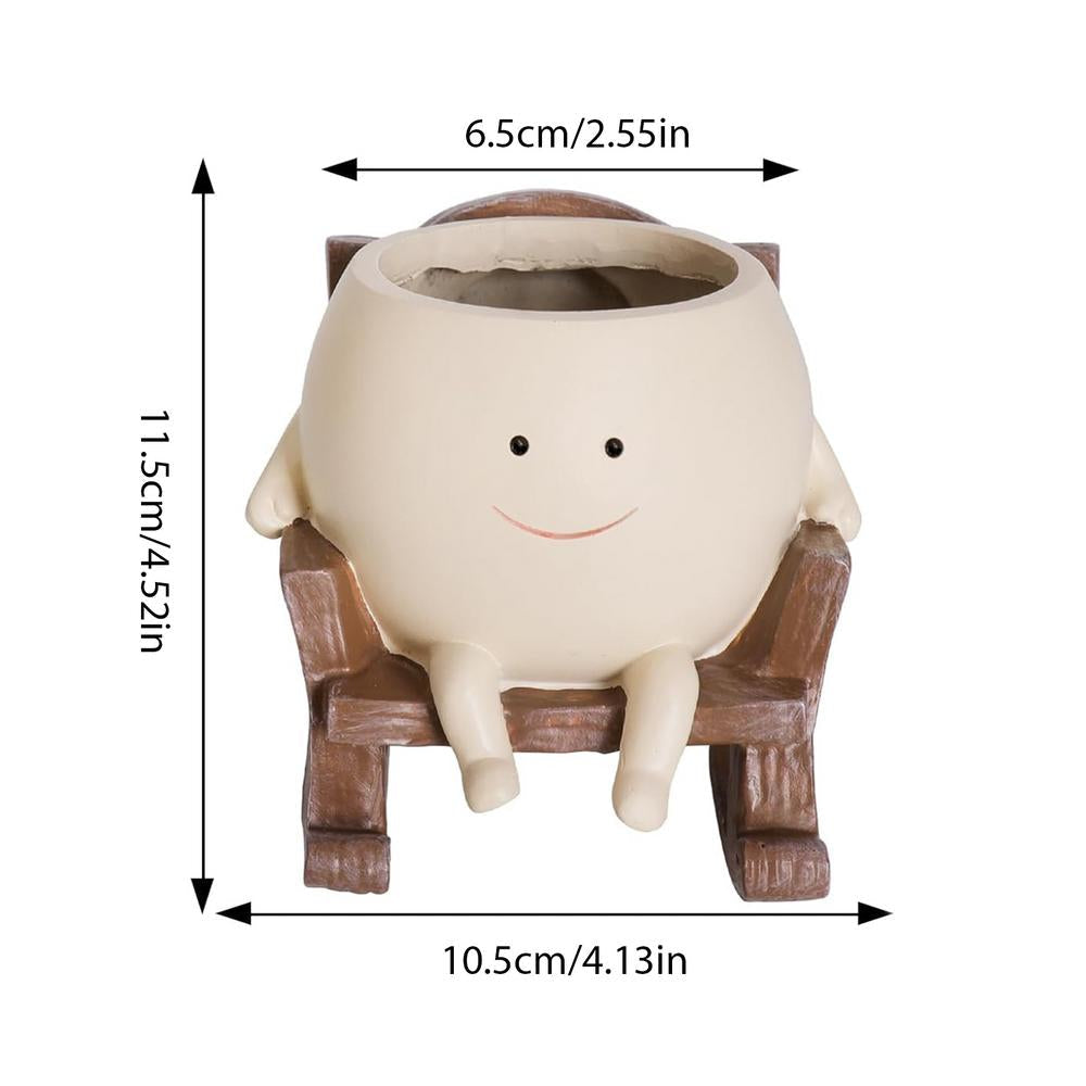 WhimPot Whimsical Face Planter Pot