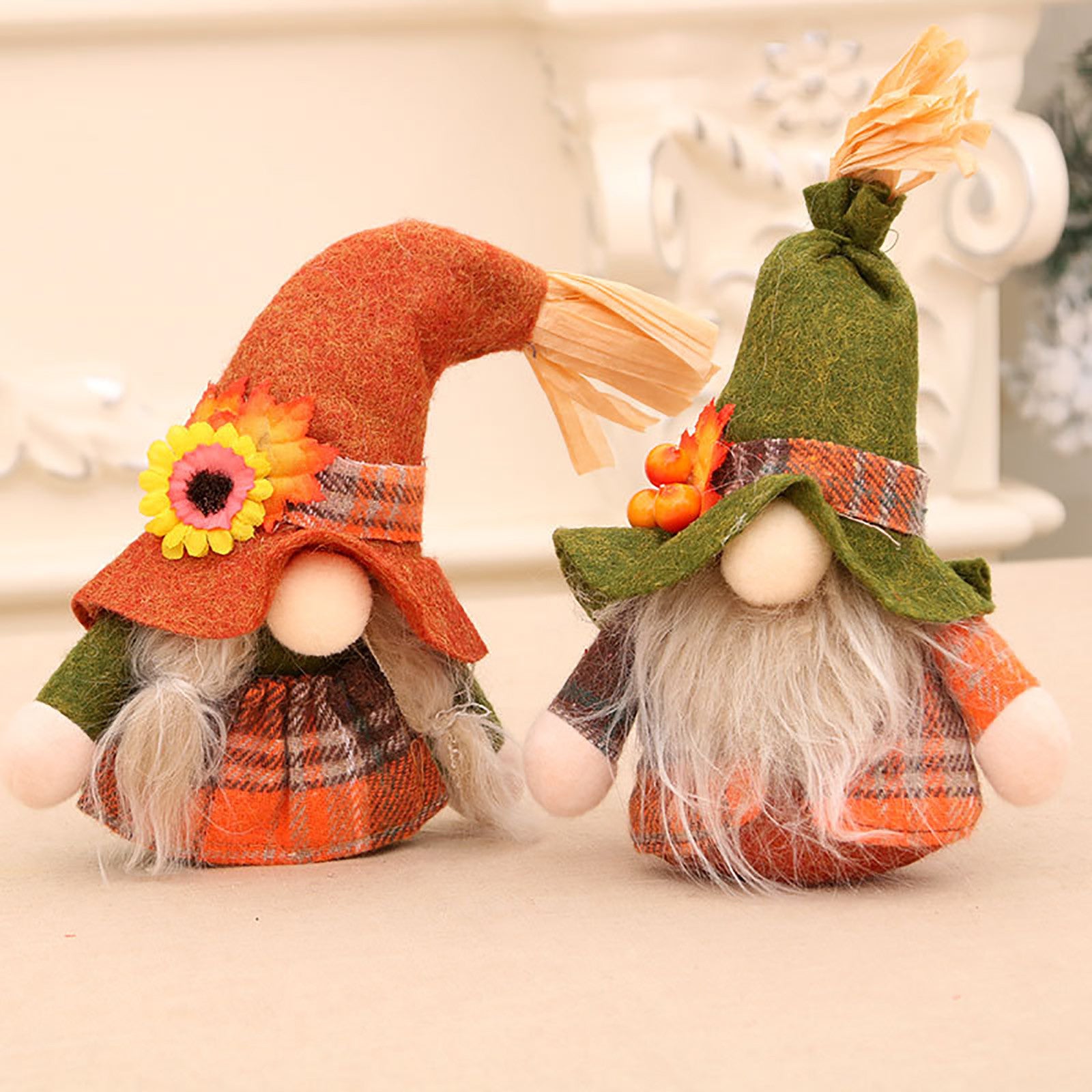 Gnomease Set of 2 Christmas Plush Gnomes