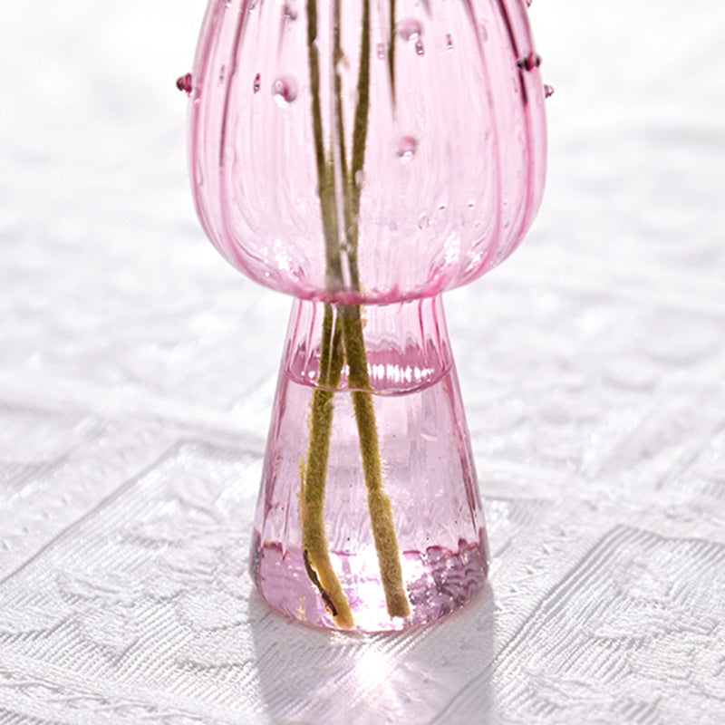 Fungglass Cactus & Mushroom Transparent Glass Vases