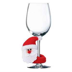 Glassip Christmas Decorative Wine Glass Charms | Set of 3