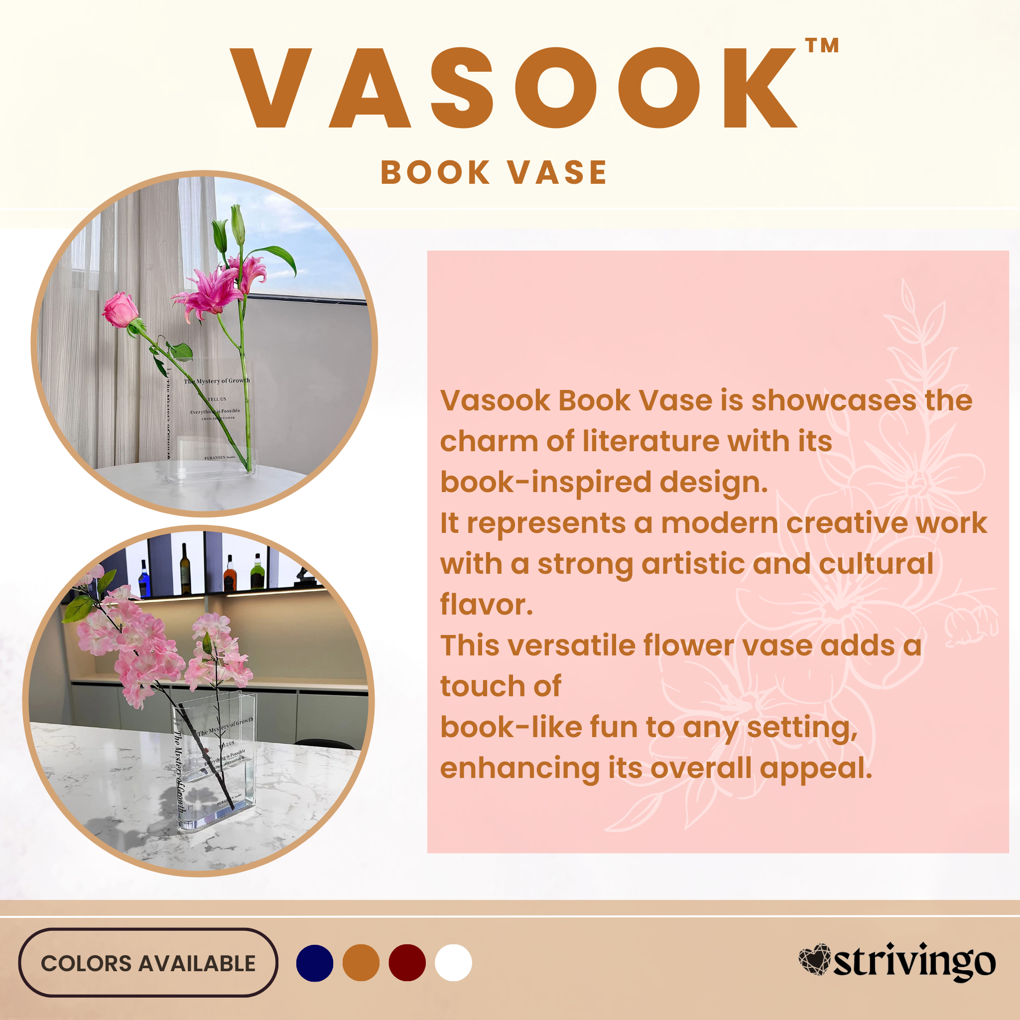 Vasook™ Book Vase | BUY 1 GET 2!