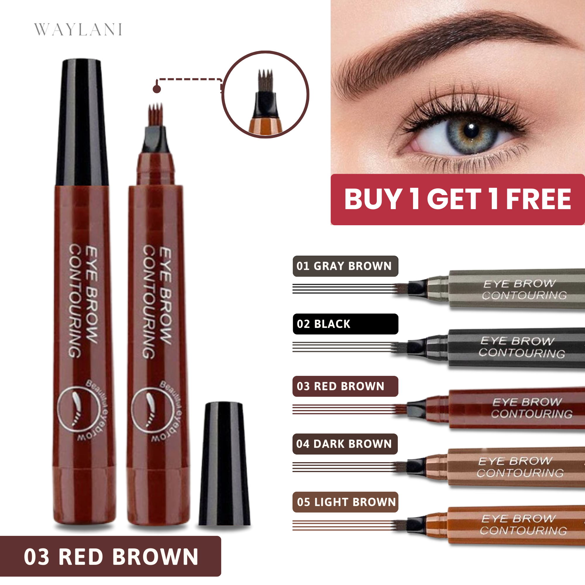 BUY 1 GET 1 FREE THIS WEEK ONLY! | Browline™ "Microblading" Eyebrow Pen