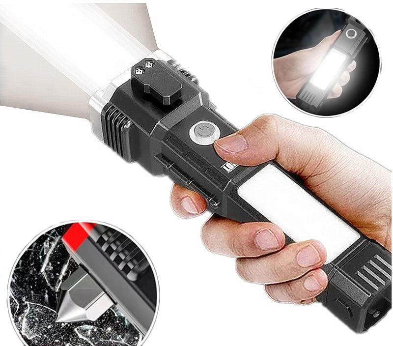 Lustraflash™ Super Bright LED Flashlight with Safety Hammer