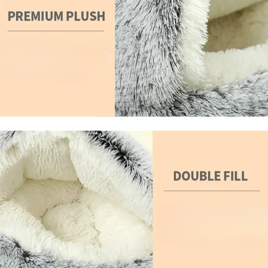 Snugpaws Cozy Plush Bed for Dogs & Cats