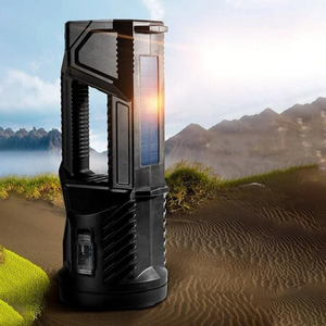 Solight USB Rechargeable Solar-Powered Handheld Searchlight