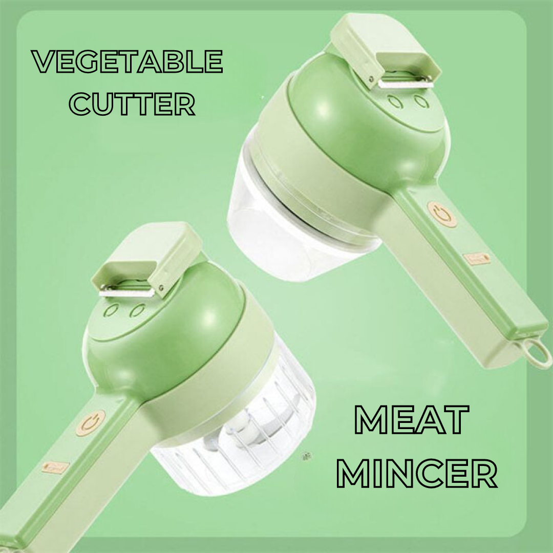 50% OFF | Veggechipper 4-in-1 Electric Vegetable Cutter Set