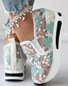 Confy™ Floral Embroidery Mesh Sneakers