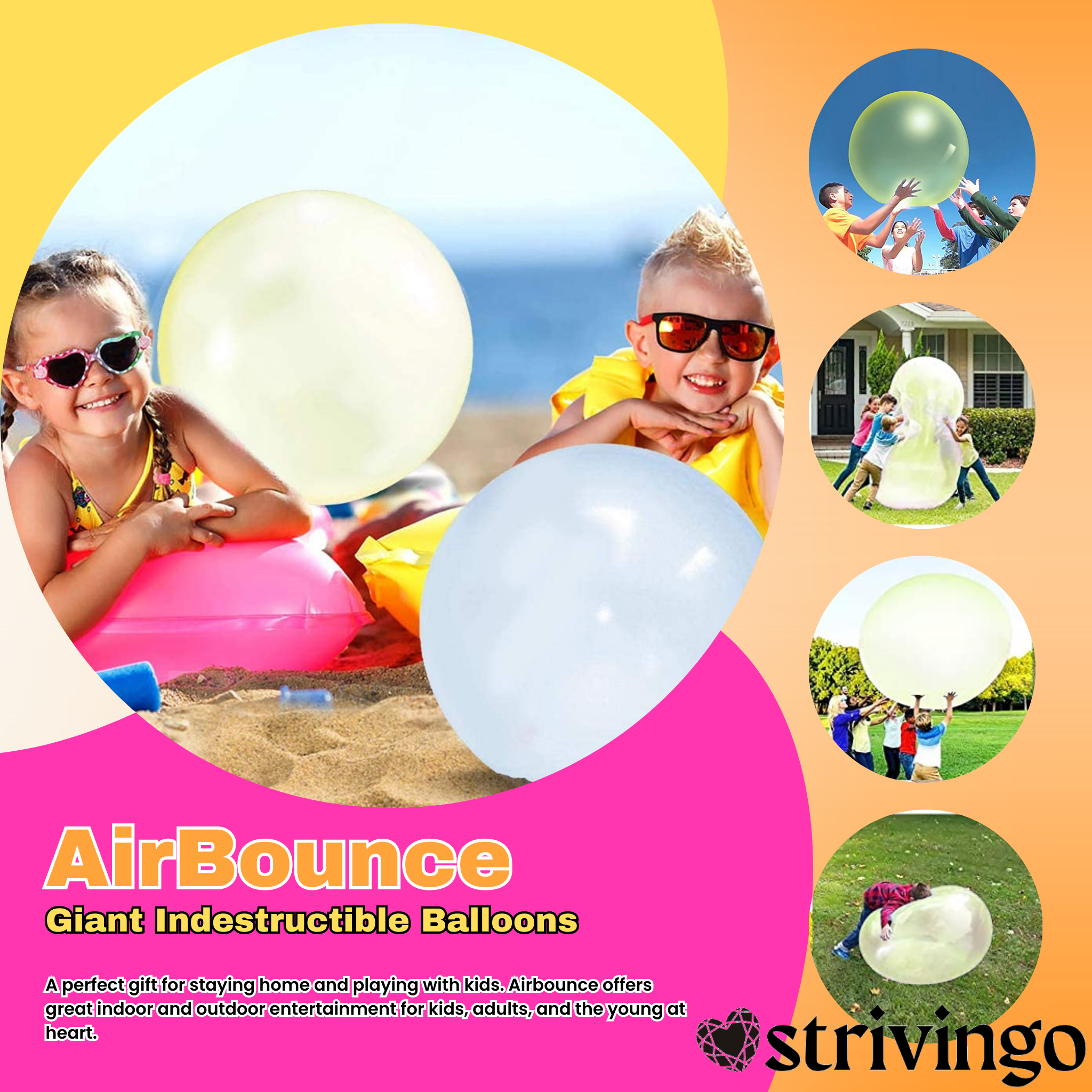 AirBounce™ Giant Indestructible Balloons