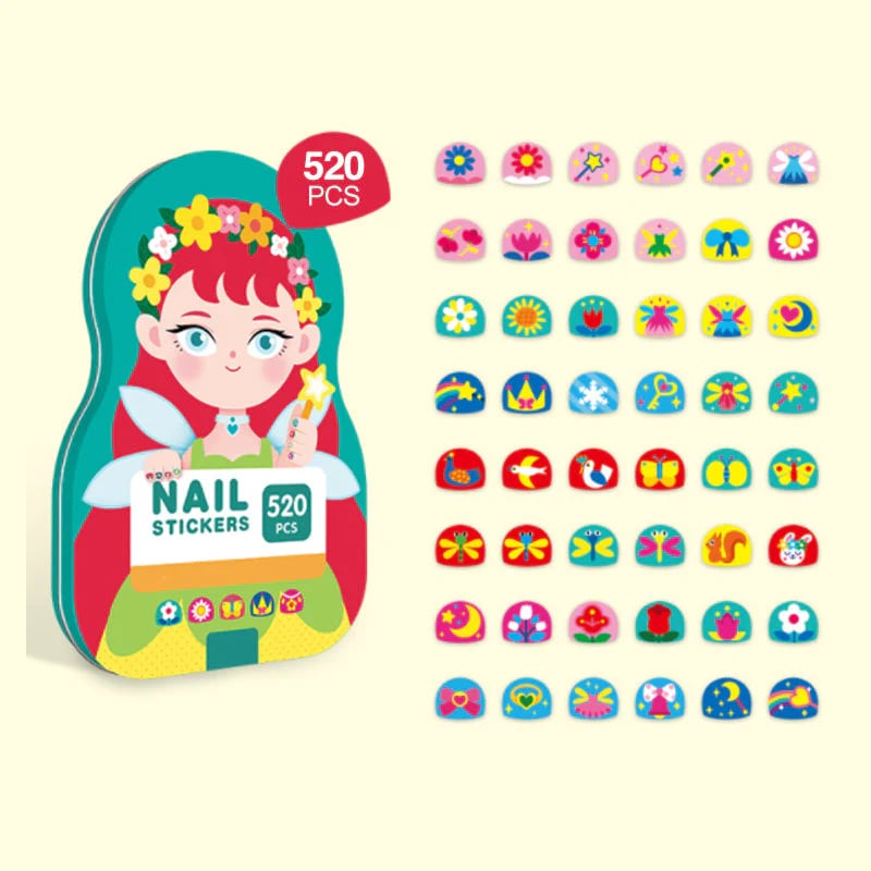 Nailit Kids Nail Stickers Set of 520PCS