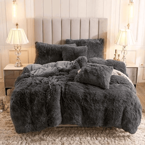 Fluffle Thick Fluffy Velvet Bedding Set