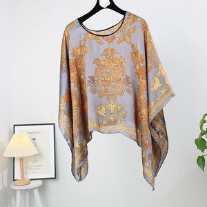 Dalilah Versatile Poncho Pullover Shawl