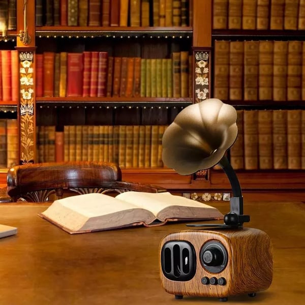 Vinyltunes™ Retro Phonograph Bluetooth Speaker