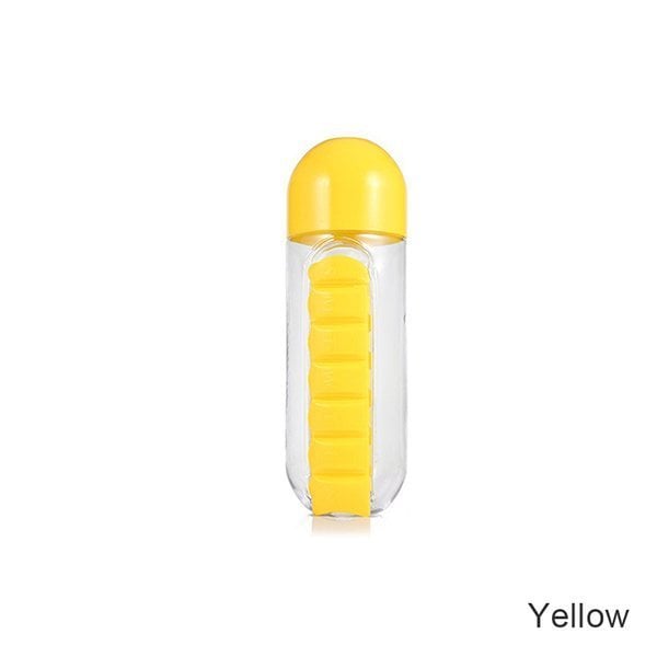 Fillpill Water Bottle With Weekly Pillbox