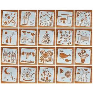 Stamprint Creative Hollow Painting Template Cards | Set of 20