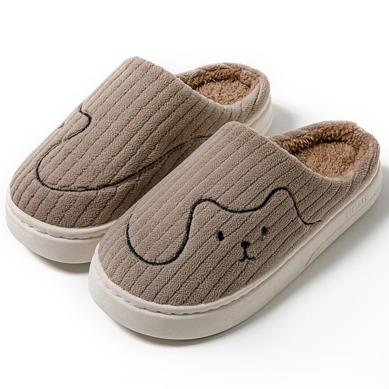 Pawppers Cozy Cat Stripe Slippers