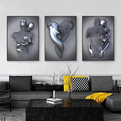 Artizone™ Silver Canvas Paintings