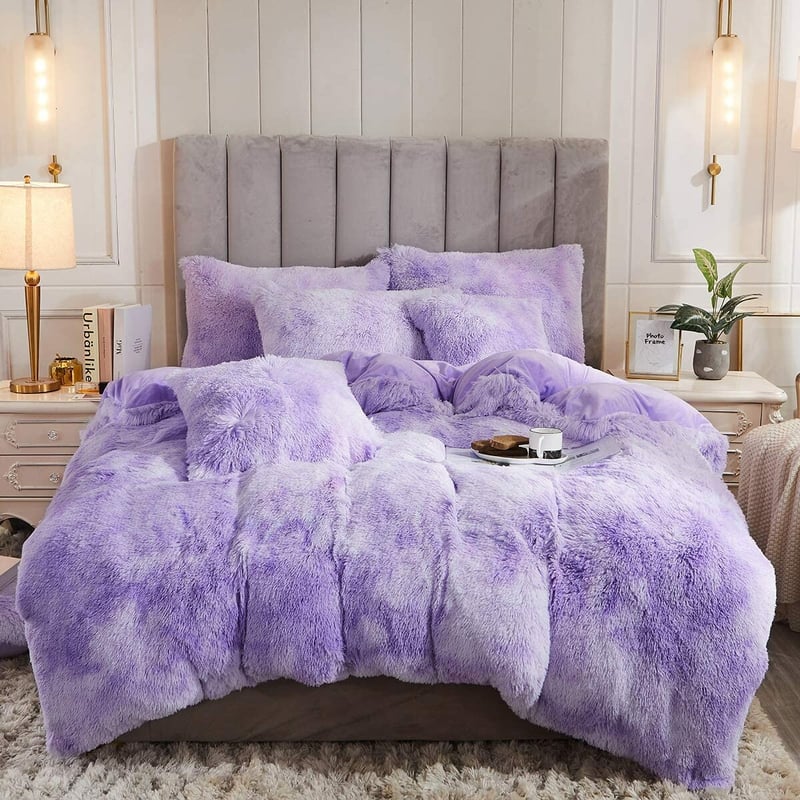 Fluffle Thick Fluffy Velvet Bedding Set